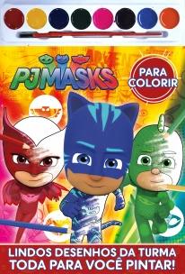 Pj Masks para Colorir com Aquarela